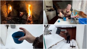 17 января. НА ДАЧЕ. Часть 1. Вам было тепло, а я целую трассу почистила😁