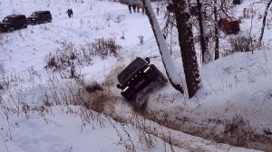 Битва TANK-ов на заснеженных горках в Володарском карьере. Зимнее внедорожье. Toyota не приехали