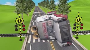 Очень длинный сверхскоростной поезд движется по извилистой трассе и поднимается в горы