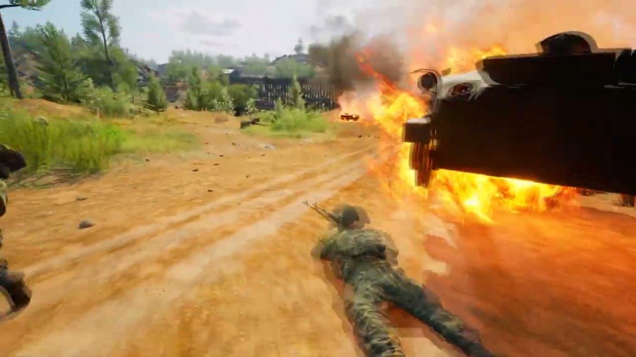 Команда снайперов едут в атаку в SQUAD 10.1 смотреть онлайн