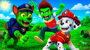 ЩЕНЯЧИЙ ПАТРУЛЬ РАЙДЕР и ГОНЩИК ЗАРАЗИЛАСЬ ЗОМБИ ВИРУСОМ АПОКАЛИПСИС в МАЙНКРАФТ PAW PATROL МУЛЬТИК