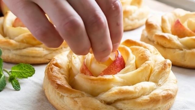 ЯБЛОЧНЫЕ РОЗЫ. Рецепт внутри! С Вас подписка, лайки и комменты! смотреть онлайн