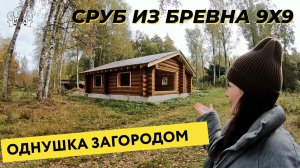 Дом из бревна ручной рубки 54 кв.м. Компания Изба