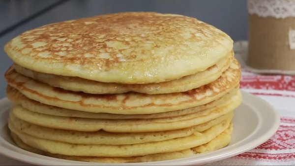 Толстые блины на молоке - рецепт на Eda.video