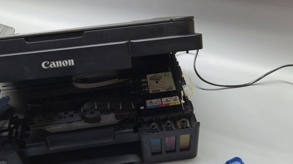 Замена памперса (абсорбера) Canon Pixma G2415 + сброс счетчика