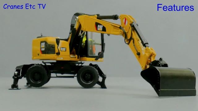 Diecast Masters Caterpillar M318F Wheeled Excavator By Cranes Etc TV