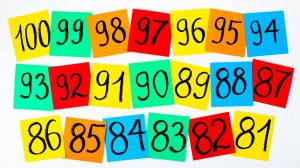 Обратный Счёт от 100 до 1 на Английском Языке!