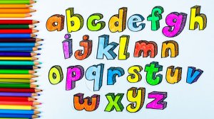 Раскраска Буквы - Английский для Детей!