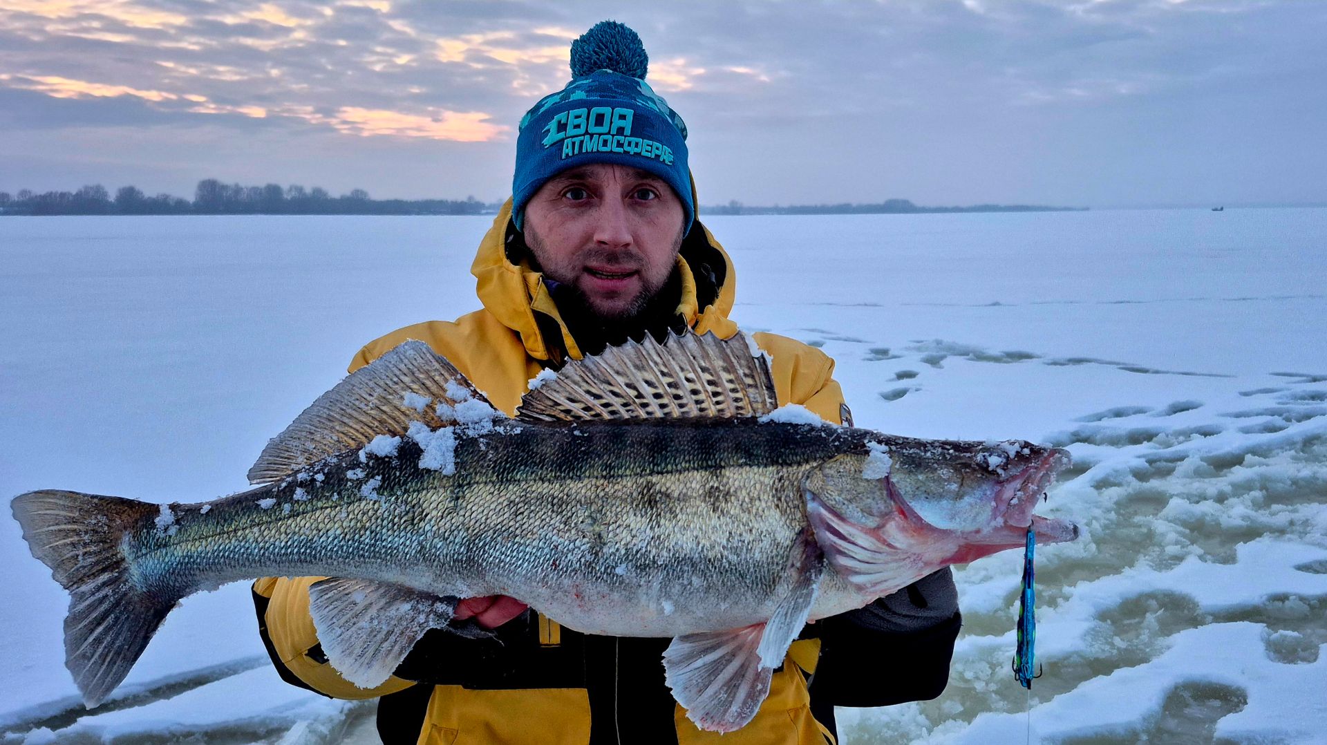 ЖЕСТЬ! ОГРОМНЫЕ СУДАКИ КЛЮЮТ ДУПЛЕТОМ! Зимняя рыбалка ловля судака на VIB 2026 смотреть онлайн