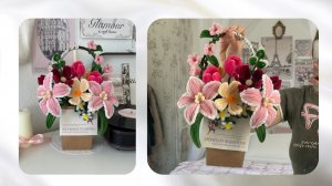 БУКЕТ НАСЛАЖДЕНИЕ ИЗ СИНЕЛЬНОЙ ПРОВОЛОКИ