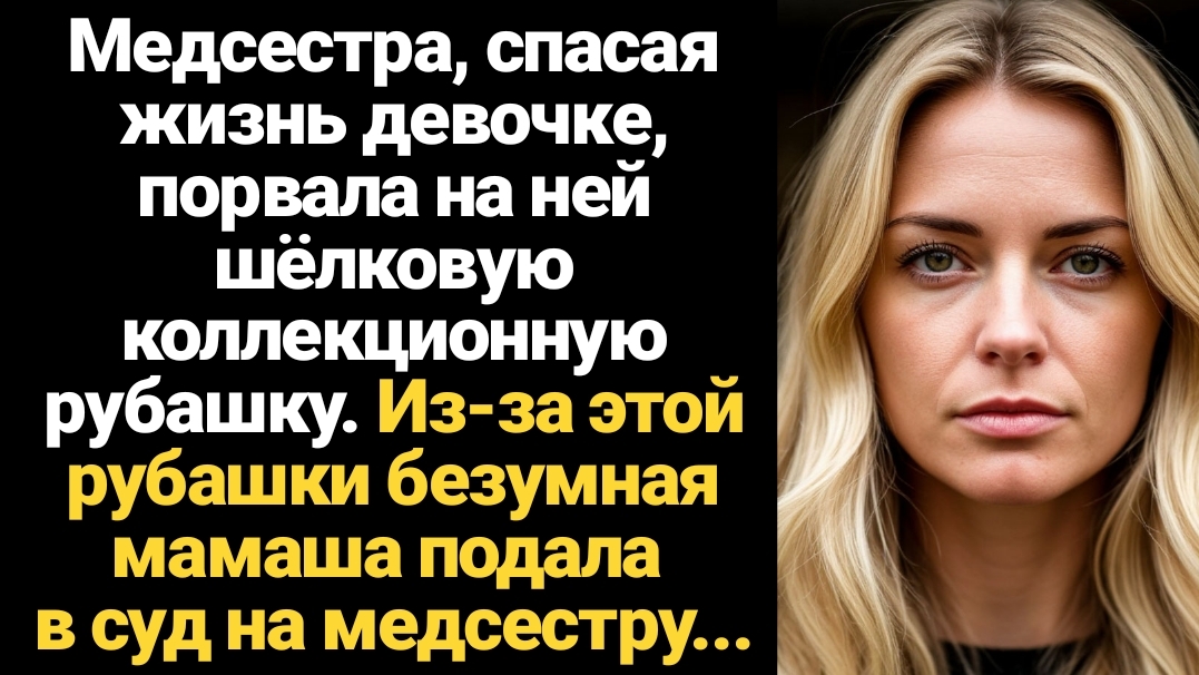 ИСТОРИИ ИЗ ЖИЗНИ/Медсестра, спасая жизнь девочке, порвала на ней коллекционную рубашку и мамаша пода смотреть онлайн