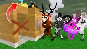 Детская шутка с туалетом против животных в игре «99 ночей в лесу» Анимация Роблокс