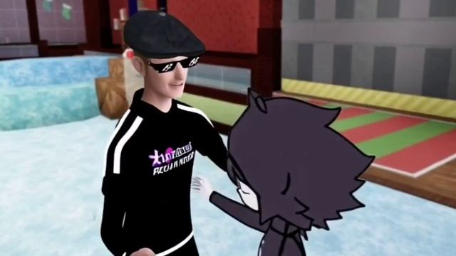 Обнялся с одной из игры школа мисс циркуля. (сделано нейросетью) смотреть онлайн