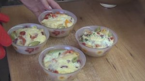 Омлет порционный на водяной бане.