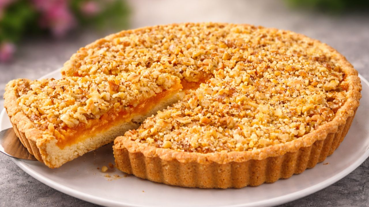 Абрикосовый пирог который тает во рту! Быстро, просто и очень вкусно! Выпечка смотреть онлайн