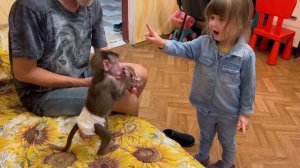 СМЕХ! Ангелина ругает Люсю за то, что она РУКАМИ ПЬЁТ гранатовый сок)))