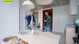 ОБЗОР СОВРЕМЕННОЙ КВАРТИРЫ 43 кв.м 🔥 Максимальный МИНИМАЛИЗМ   Дизайн интерьера 2024, рум тур