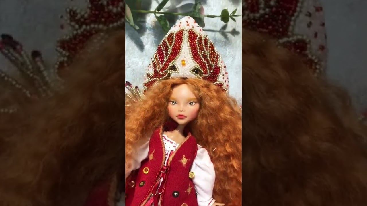 Заказная богиня солнца в славянском стиле ☀️ #ооак #кукла #заказ