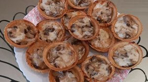 Тарталетки с грибами