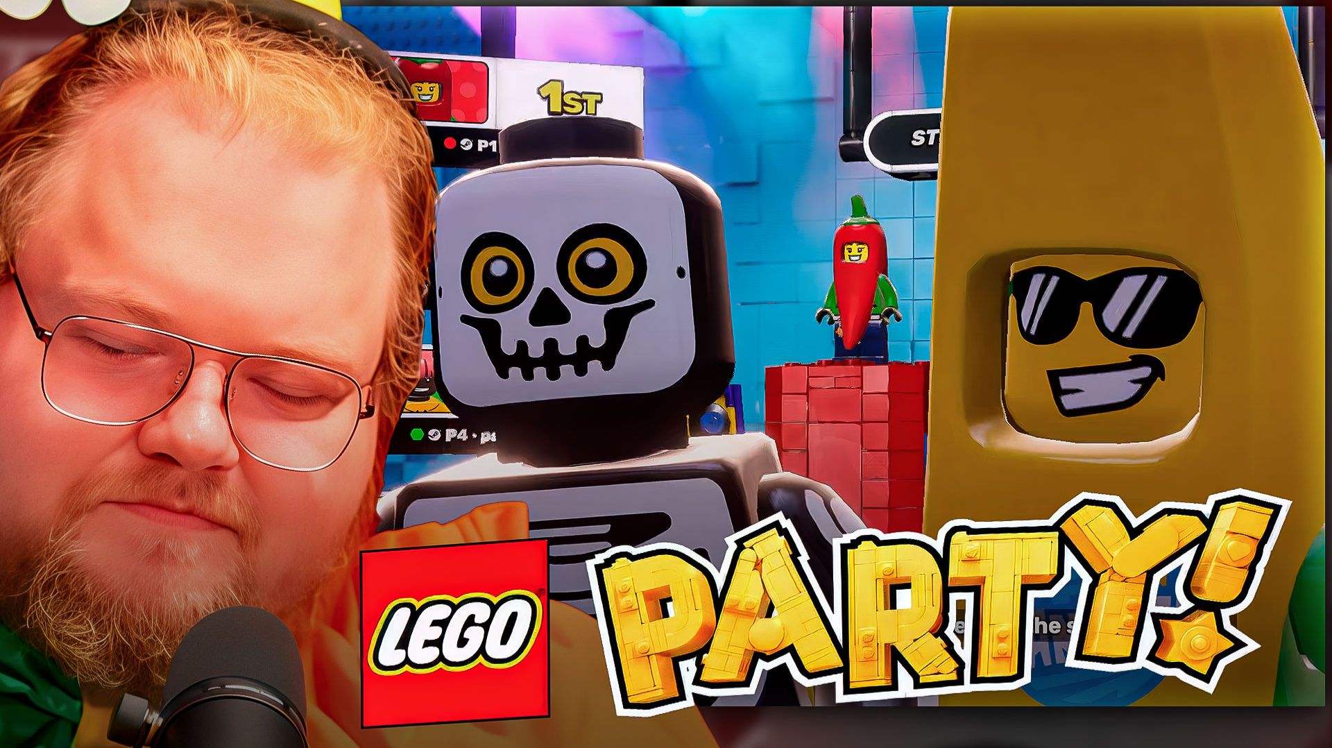 T2x2, МАЗЕЛОВ, СТИНТ И ДРЕЙК ИГРАЮТ в LEGO Party! смотреть онлайн