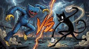 ХАГГИ ВАГГИ ПРОТИВ МУЛЬТЯШНОГО КОТА В МАЙНКРАФТ ! БИТВА HUGGY WUGGY VS CARTOON CAT