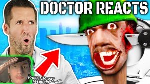 ВРАЧ смотрит на жестокие травмы в skibidi toilet - Реакция на Doctor ER - Скибиди Туалет Дафак Бум