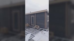 Рубрика - видео с полей. Очередная баня 6х2.3 в процессе строительства