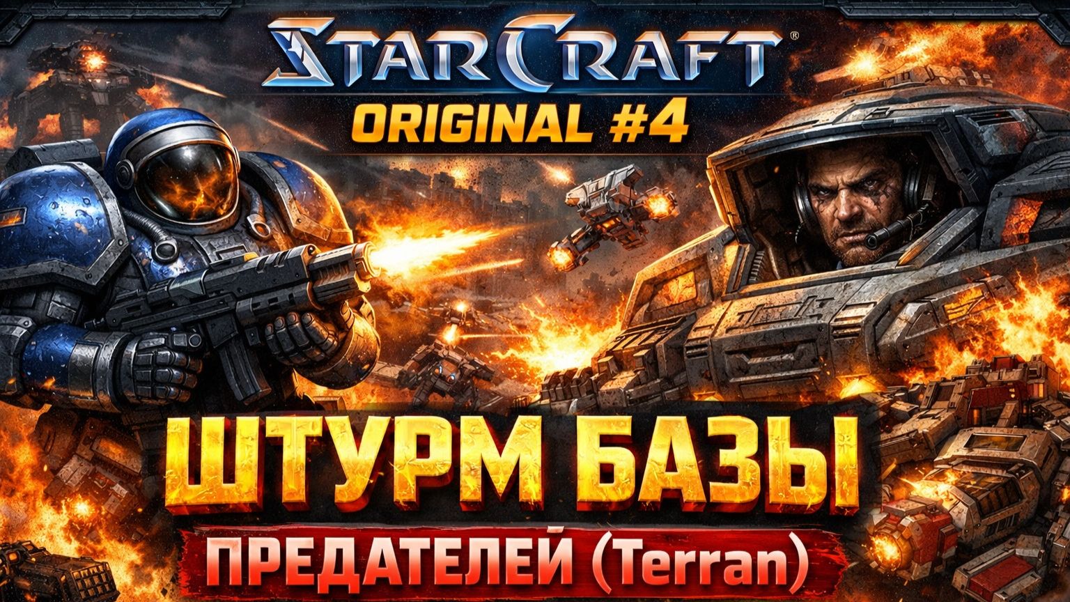 ШТУРМ БАЗЫ ПРЕДАТЕЛЕЙ (Terran) 🔫 SC #StarCraft #️⃣4️⃣ смотреть онлайн