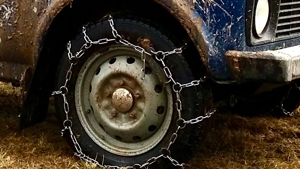 Цепи противоскольжения. Нива