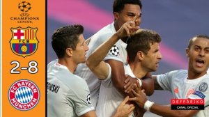 Барселона - Бавария 2:8. Лига чемпионов 19/20. Обзор матча.