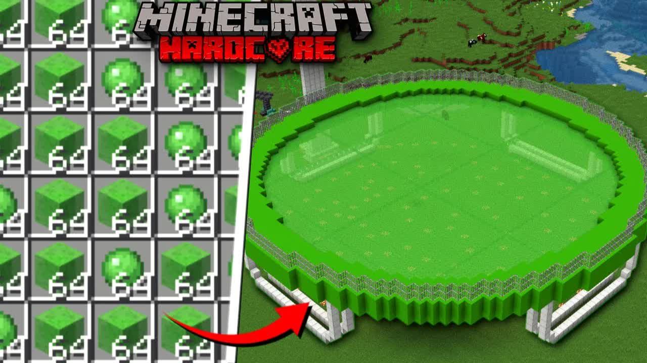 Я Построил Самый ГИГАНТСКИЙ БАТУТ за 100 Дней в Майнкрафт ХАРДКОР! смотреть онлайн