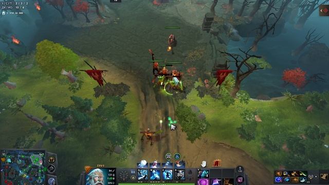 Dota 2 / 2 K Mmr / Подыграл бустеру на бруде на зевсе =))