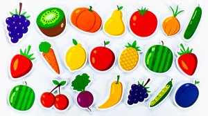 Учим названия Фруктов и Овощей на Английском Языке!