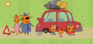 Три Кота Мультфильм Путешествие котят