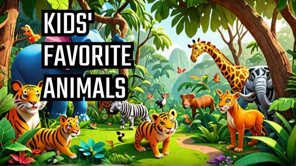 Изучаем животных на английском языке / Learn English with Jungle Animals