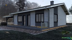 🏠 Проект многофункционального одноэтажного дома площадью 163м²