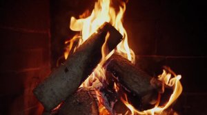 Горящий камин и звук потрескивания дров звуки для релаксакции и души
