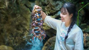 Ловлю горных крабов в глухом лесу. Домашние консервации. Линь. Вьетнам