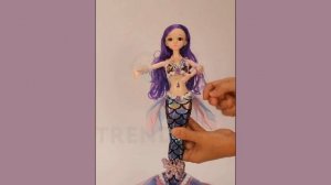 Кукла русалочка TrendToys шарнирная кукла русалка с хвостом  ZTN010
