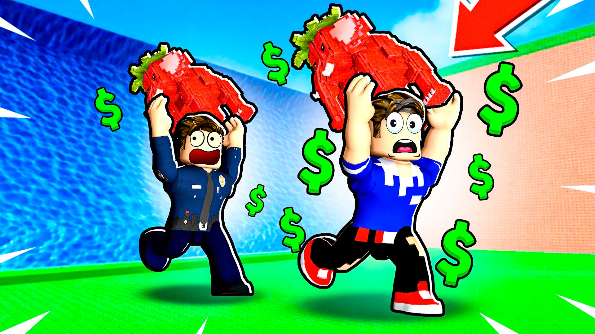 УКРАЛ OG БРЕЙНРОТ В СПАСИ БРЕЙНРОТА ОТ ЦУНАМИ В РОБЛОКС смотреть онлайн