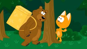 МИШКА КОСОЛАПЫЙ - Котёнок Котэ - Песенки мультики для малышей