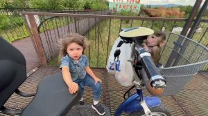 Ангелина и Люся пошли искать ЗНАКОМУЮ ЛЬВИЦУ несмотря на сильный ветер! АнгеЛюсики в Тайгане!