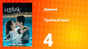 Пробный брак 1 сезон 4 серия
