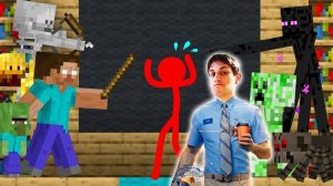 Школа Монстров - Анимация против Minecraft: (Эпизод 27) - Реакция на Alan Becker (алан беккер)