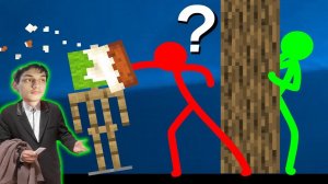 Пранк - Анимация против Minecraft: Короткие Видео (Эпизод 34) - Реакция на Alan Becker (алан беккер)