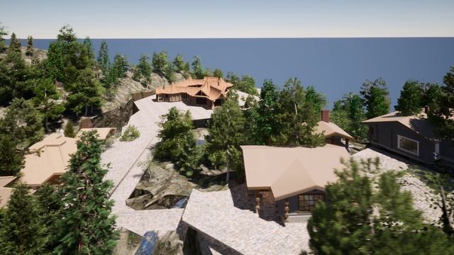 Банный комплекс Сочи, архитектурная анимация, 2020 г.