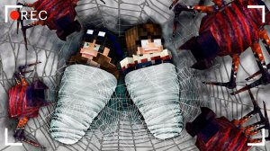 НАПАДЕНИЕ ГИГАНТСКИХ ПАУКОВ МГЛА ЧАСТЬ 4 СТРАШИЛКИ МАЙНКРАФТ