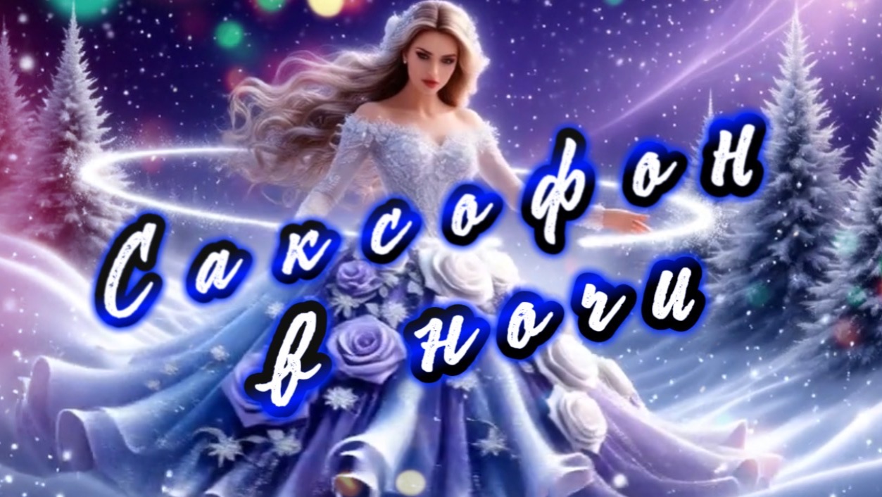 Саксофон звучит в ночи. Красивый саксофон для души