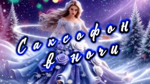 Саксофон звучит в ночи. Красивый саксофон для души