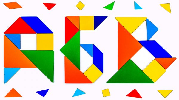 Собираем Танграм. Алфавит.